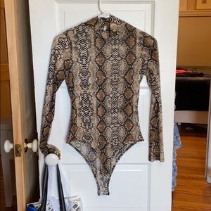 snake skin bodysuit
